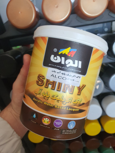 لاک شاینی پایه آب براق و مات الوان